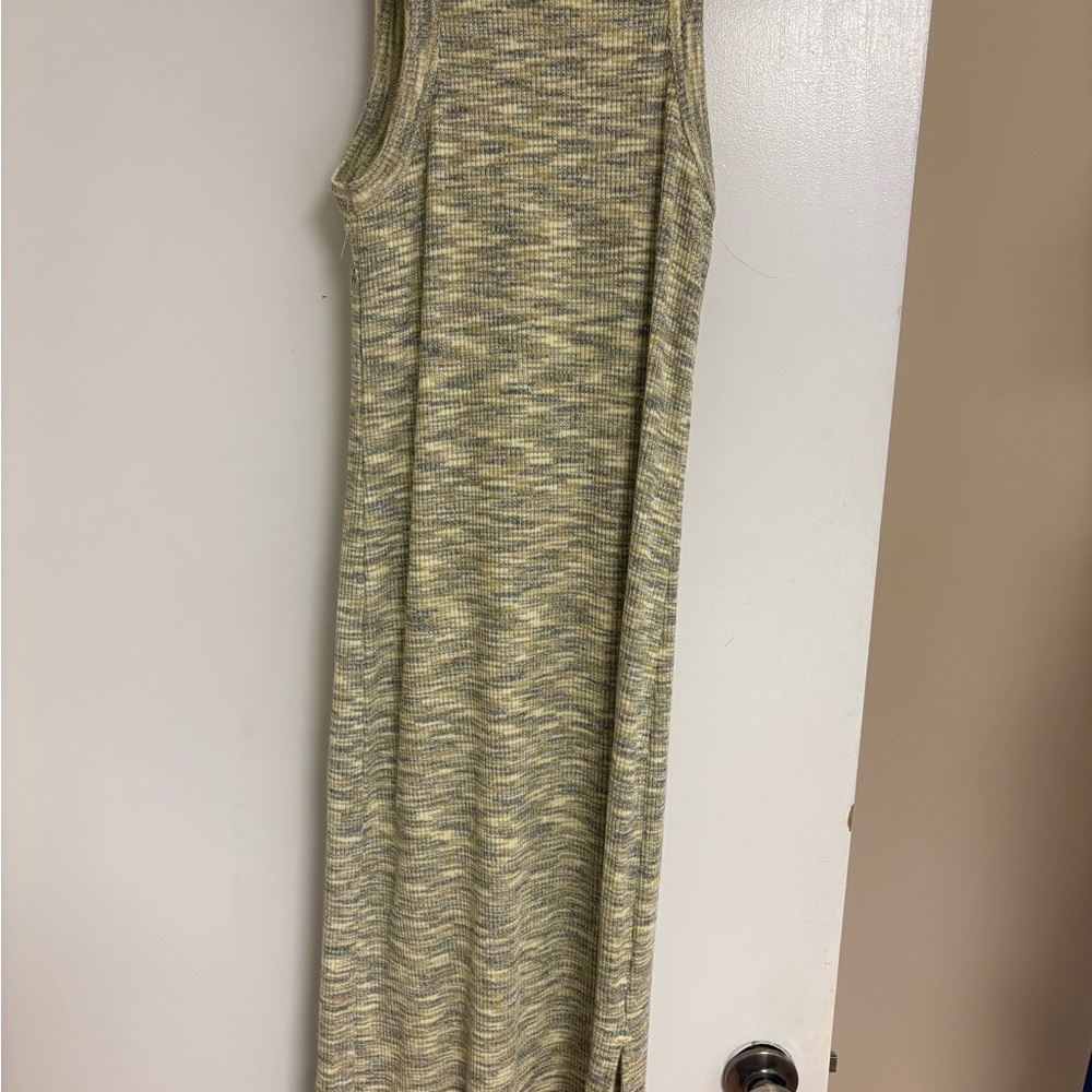 Old Navy Green Sheath Maxi Dress Sleeveless